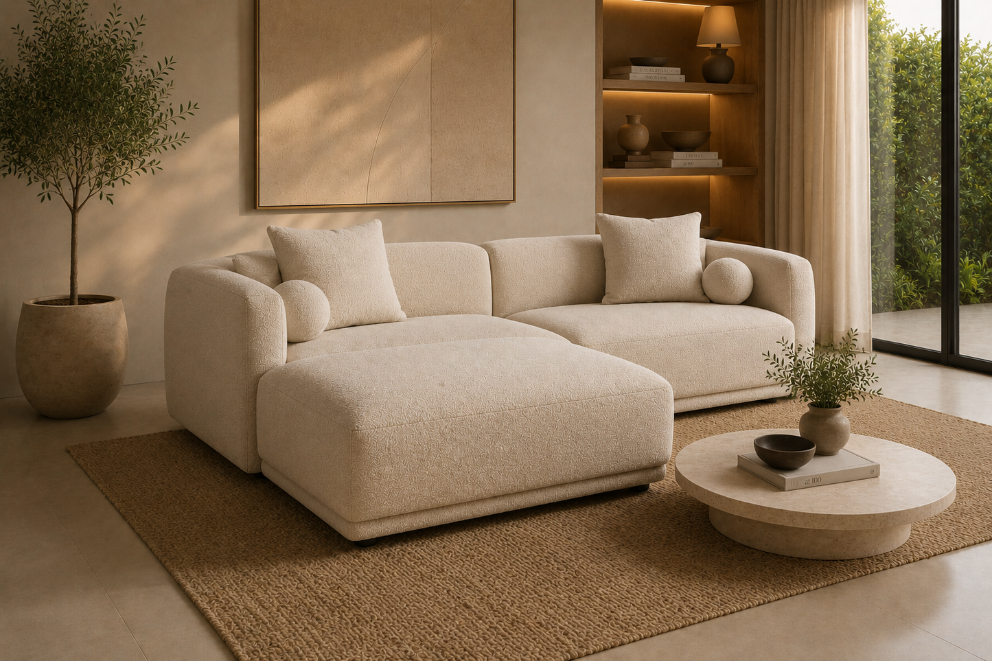 Malibu Sofa + Ottoman - 200 cm de Bay Shore
