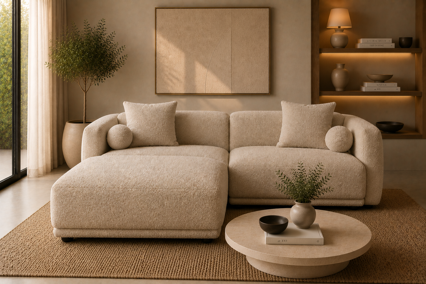 Malibu Sofa + Ottoman - 200 cm de Bay Shore