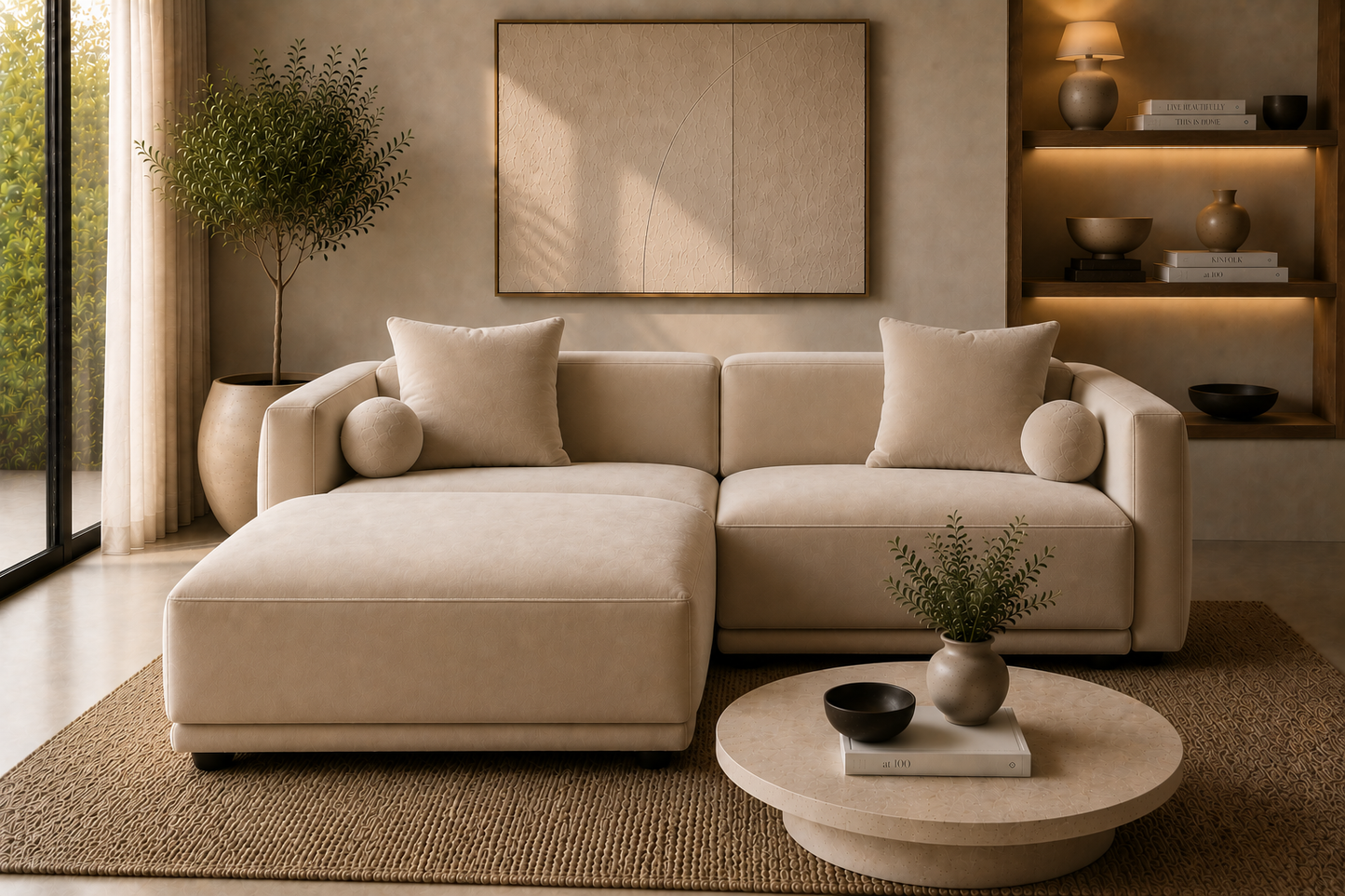 Malibu Sofa + Ottoman - 200 cm de Bay Shore