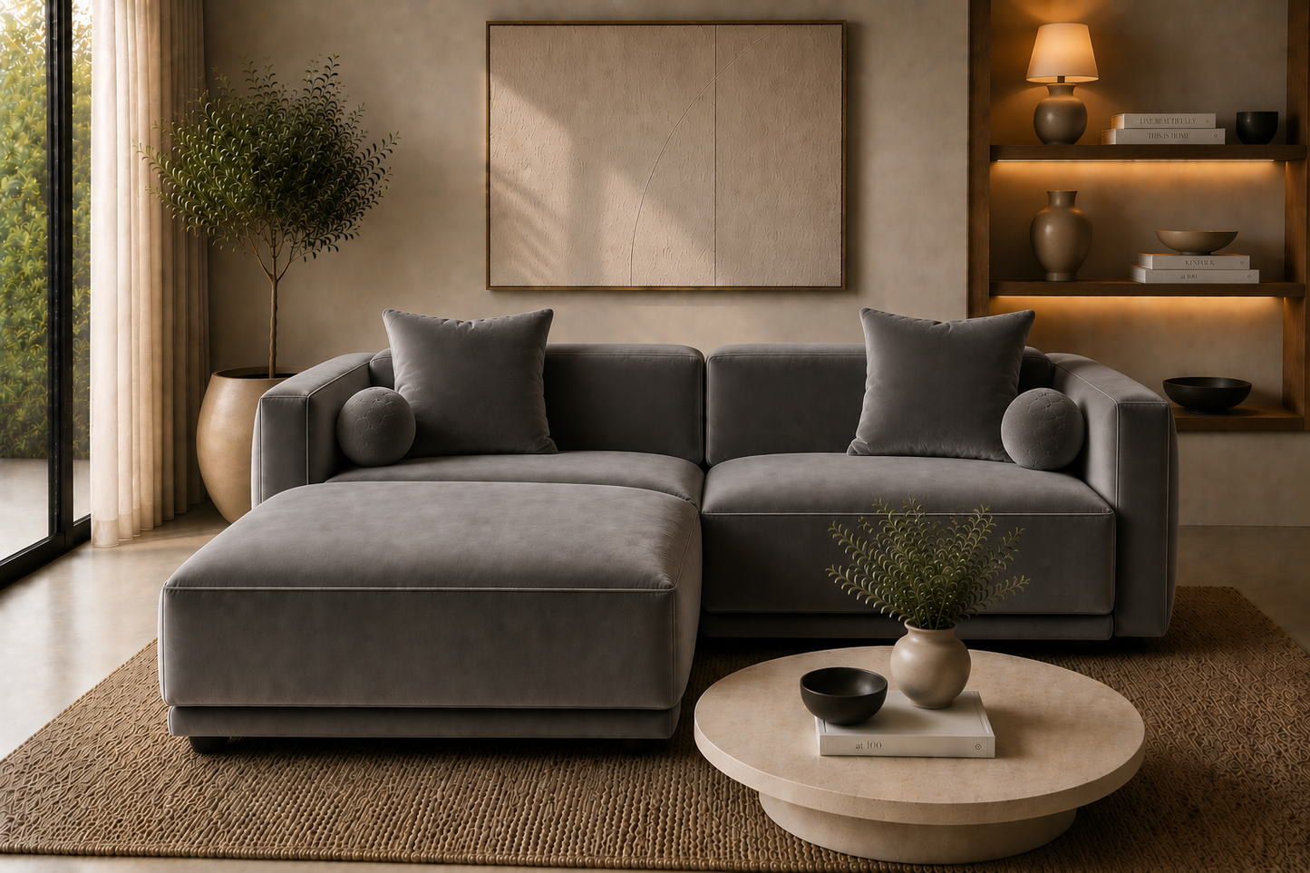 Malibu Sofa + Ottoman - 200 cm de Bay Shore