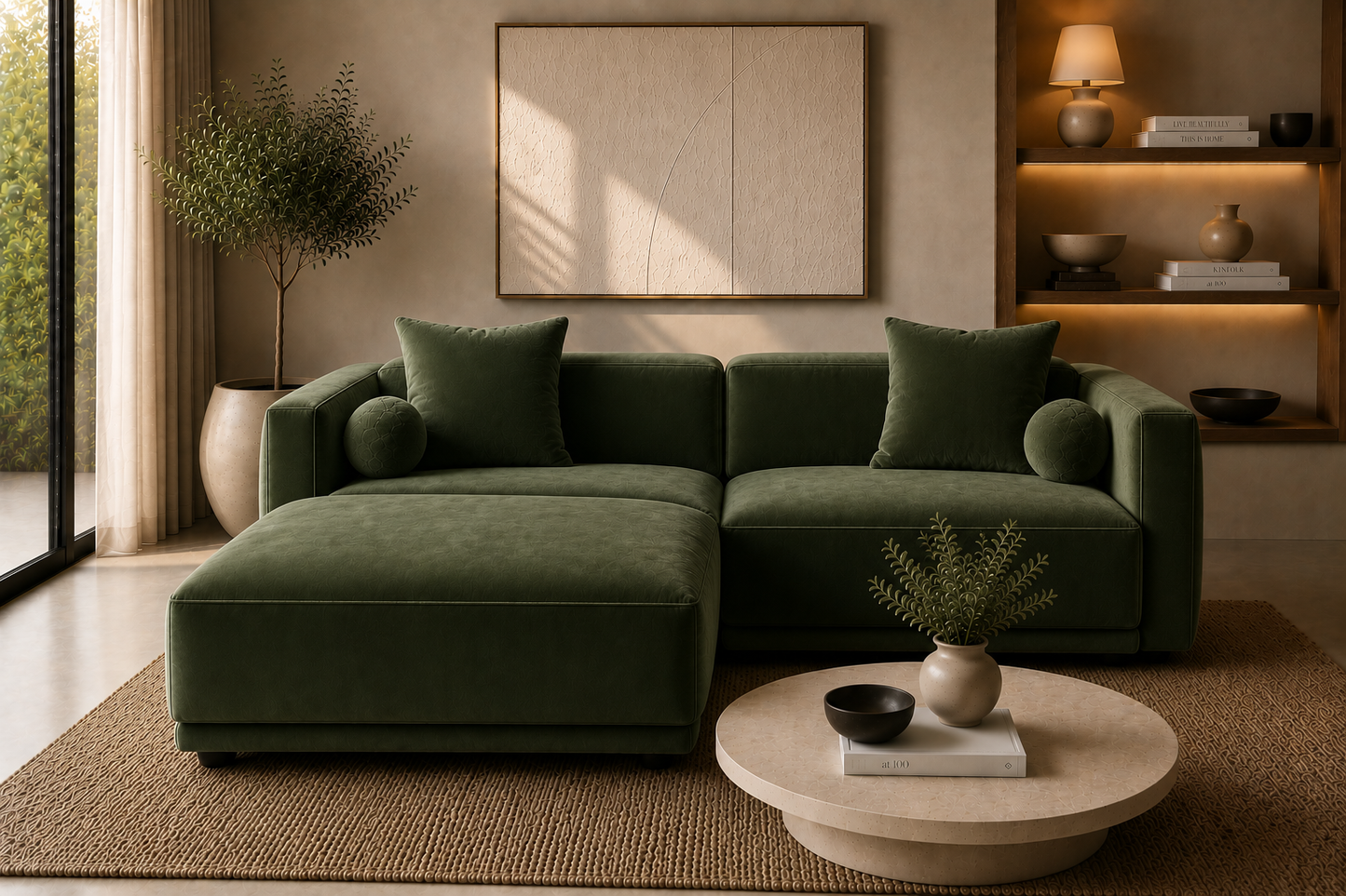 Malibu Sofa + Ottoman - 200 cm de Bay Shore